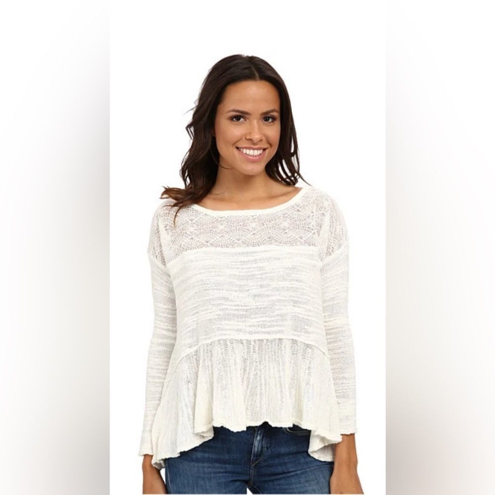 Free People Kristobel Ivory Lace XS Tunic